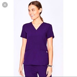 FIGS Casma Scrub top, purple